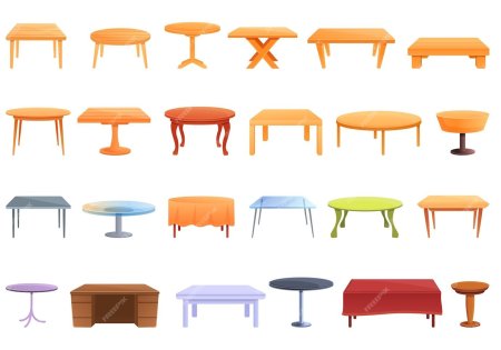 Стол и стул вектор