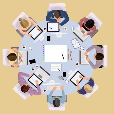 Вид сверху человек