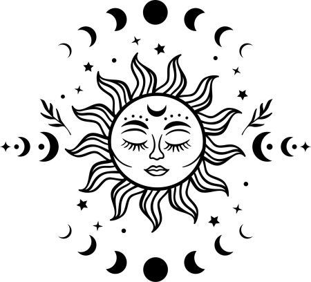 Солнце эскиз