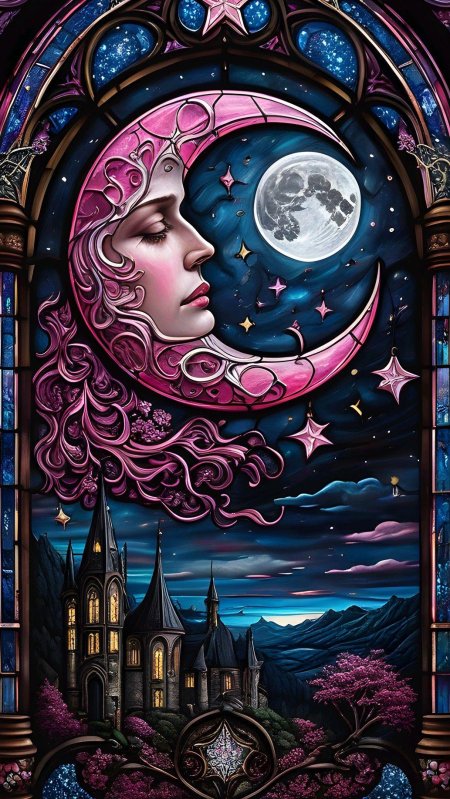 Луна красивая