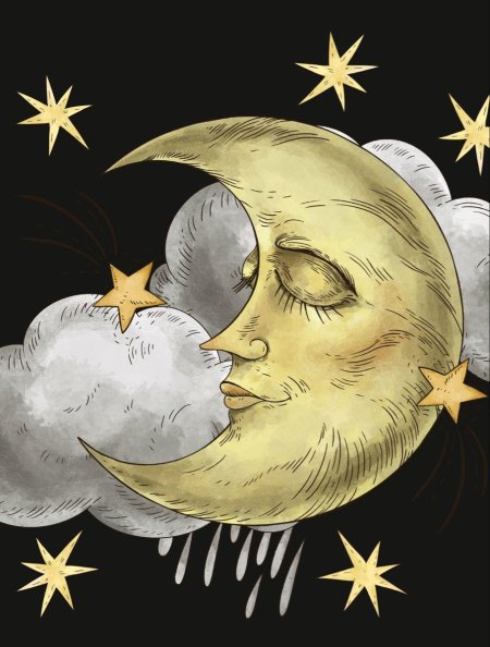 Луна спокойной ночи