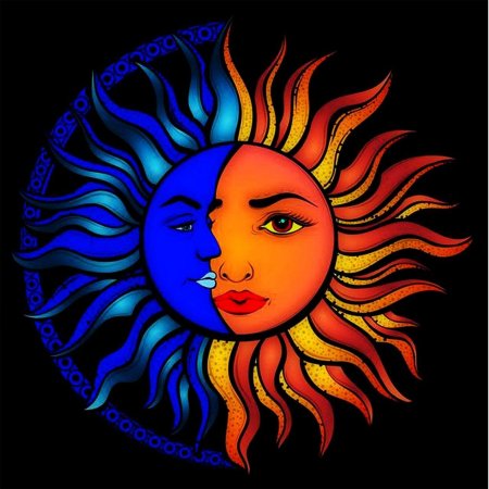 Стилизованное изображение солнца