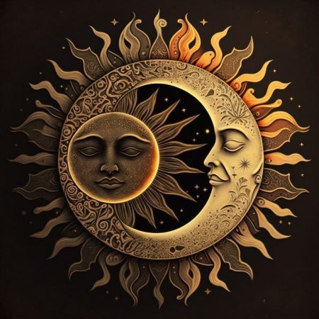 Солнце с лицом