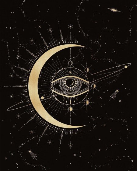 Солнце и луна арт