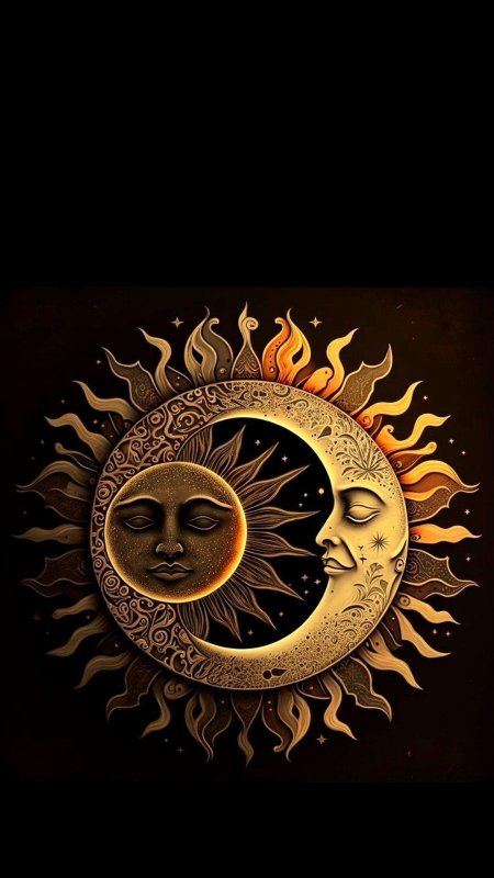 Солнце и луна символ