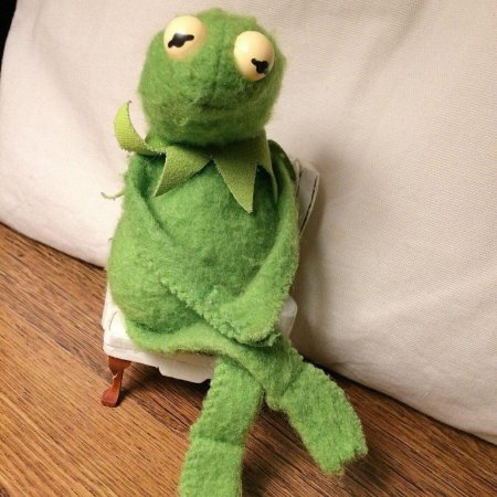 Плюшевая лягушка кермит