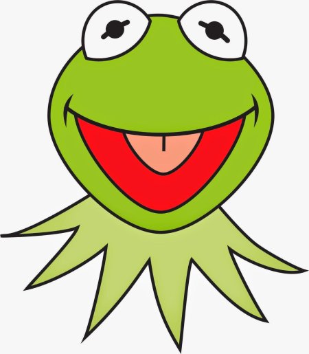 Кермит лягушка для срисовки