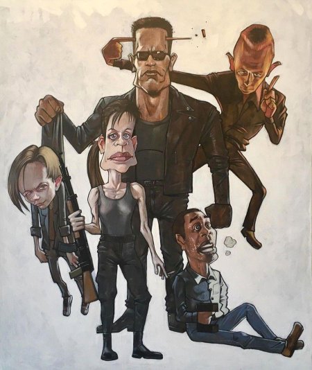 Шаржи арнольд шварценеггер терминатор