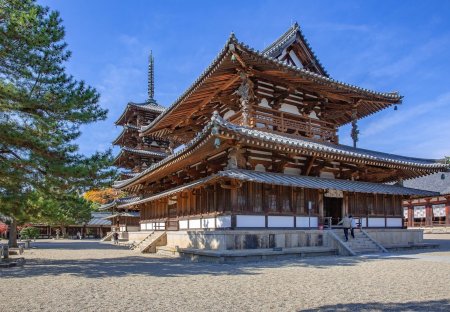 Монастырь хорюдзи в нара кондо