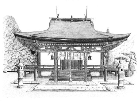 Буддийский храм в японии