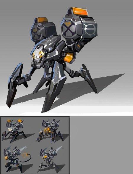 Робот паук концепт арт