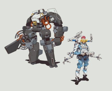 Боевой робот арт