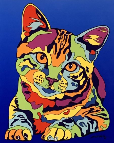 Животные в стиле оп арт