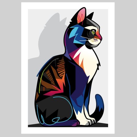 Иллюстрация кошка