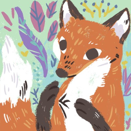 Лиса абстракционизм