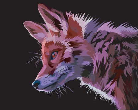 Картина по номерам лис