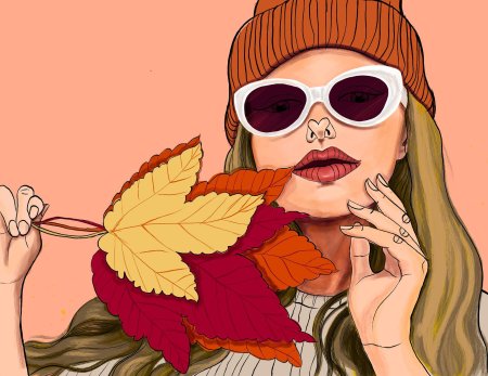 Осень поп арт