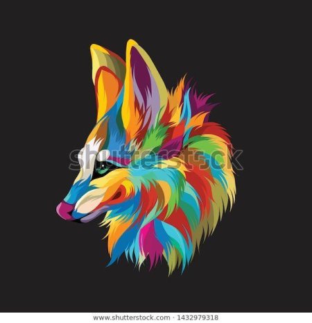 Волк абстракция