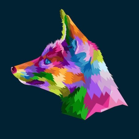 Красочный лис