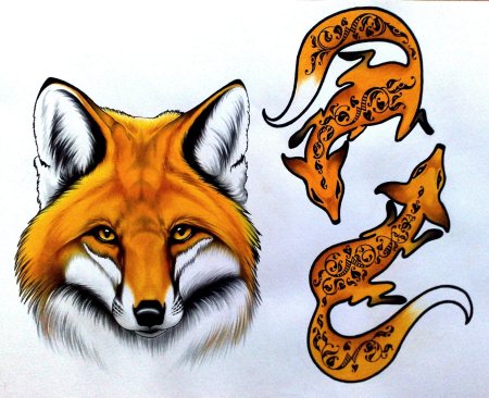 Рисунок лисы