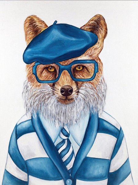 Лиса в очках