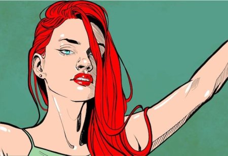 Девушка поп арт