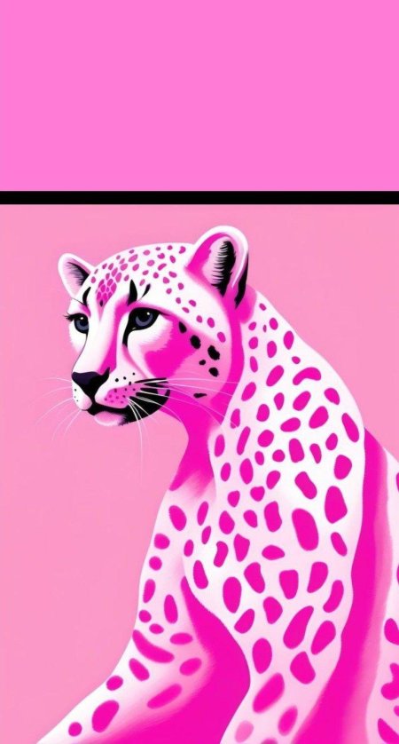 Леопард розовый