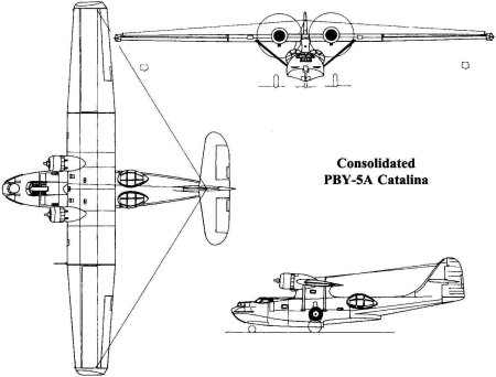Pby-a catalina чертежи