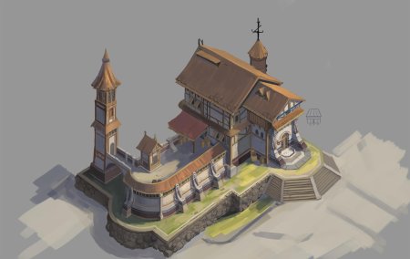 Замок low poly