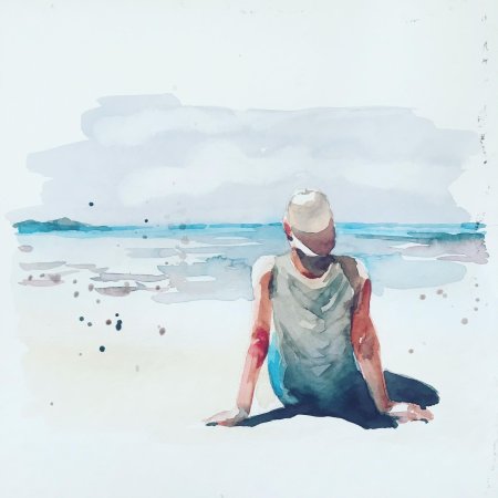 Море акварель