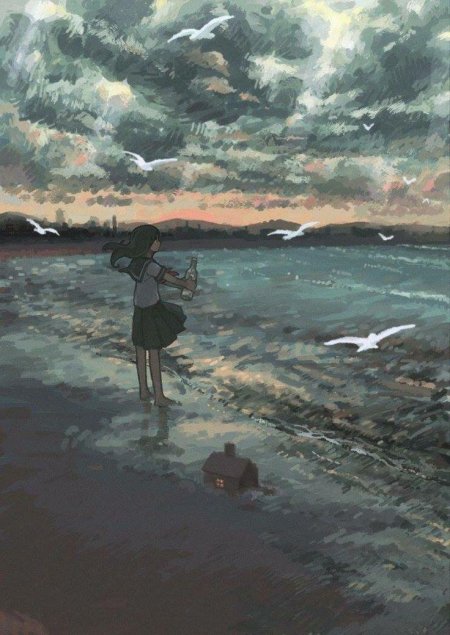 Пейзаж аниме