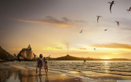 Первобытный пейзаж