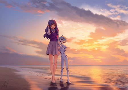 Аниме на пляже