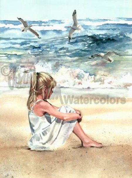 Девочка у моря