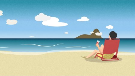 Пляж рисунки