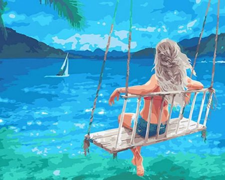 Девушка на качели