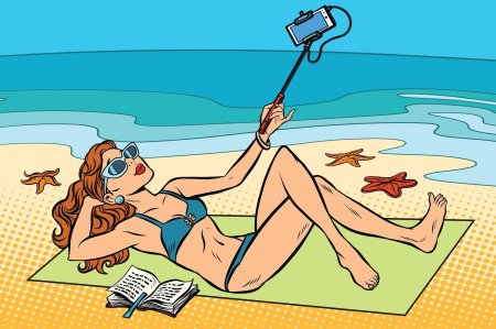 Карикатуры на пляже