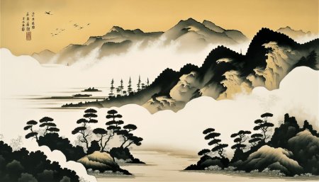 Китайские горы арт