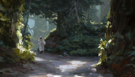 Лес фэнтези арт