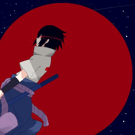 Саске учиха с кунаем