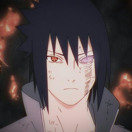 Саске учиха смеется