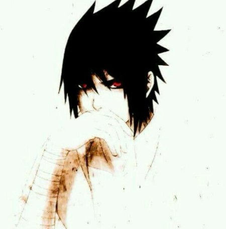 Саске черно белый