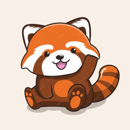 Милые рисунки красной панды