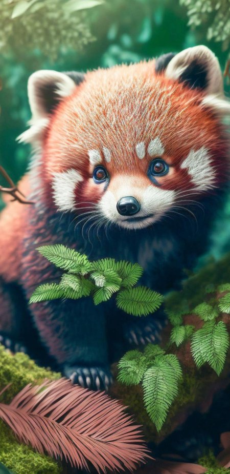 Животное красная панда