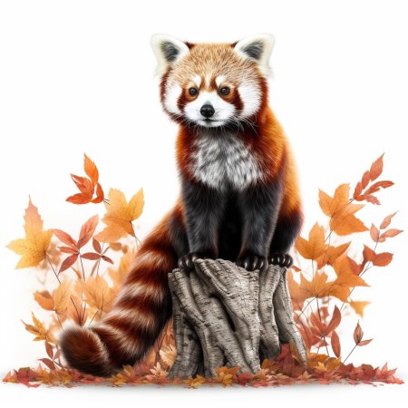 Панда красная