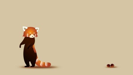 Красная панда арт