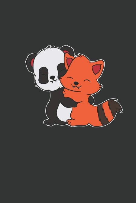 Панда и лиса