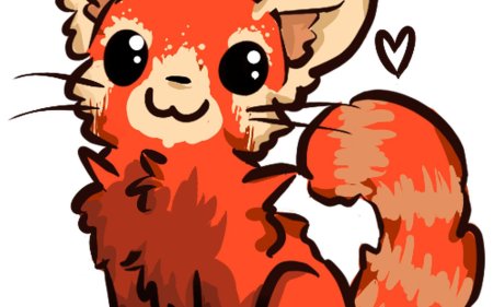 Красная панда аниме