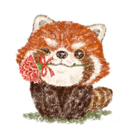 Красная панда рисунки