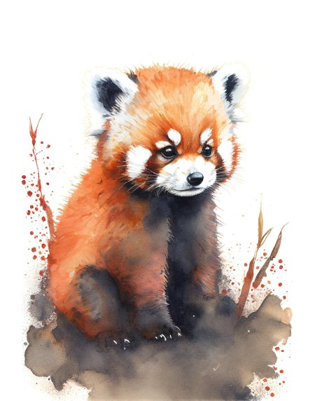 Красная панда животное